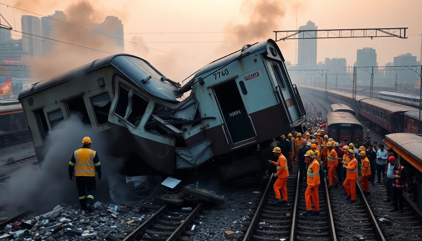 Mumbai : मुंबई लोकल ट्रेन दुर्घटना
